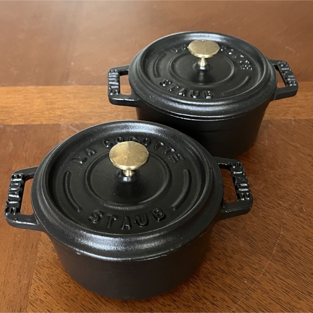 STAUB - 【美品】ストウブ☆ピコ・ココット☆10センチ ブラック STAUB - 【美品】ストウブ☆ピコ・ココット☆10センチ ブラック
