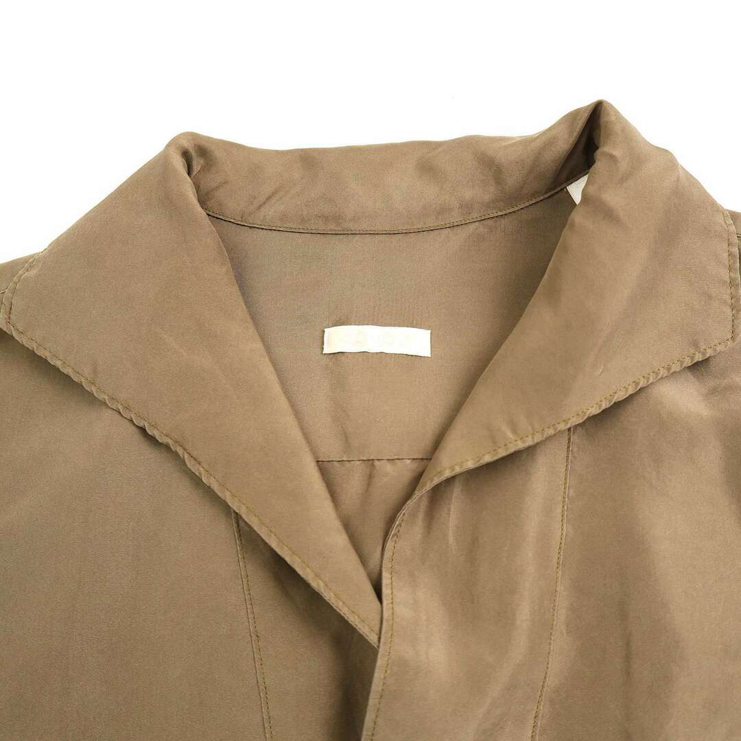 COMOLI コモリ 17SS シルクスキッパーシャツ K01-02014 ブラウン系 1