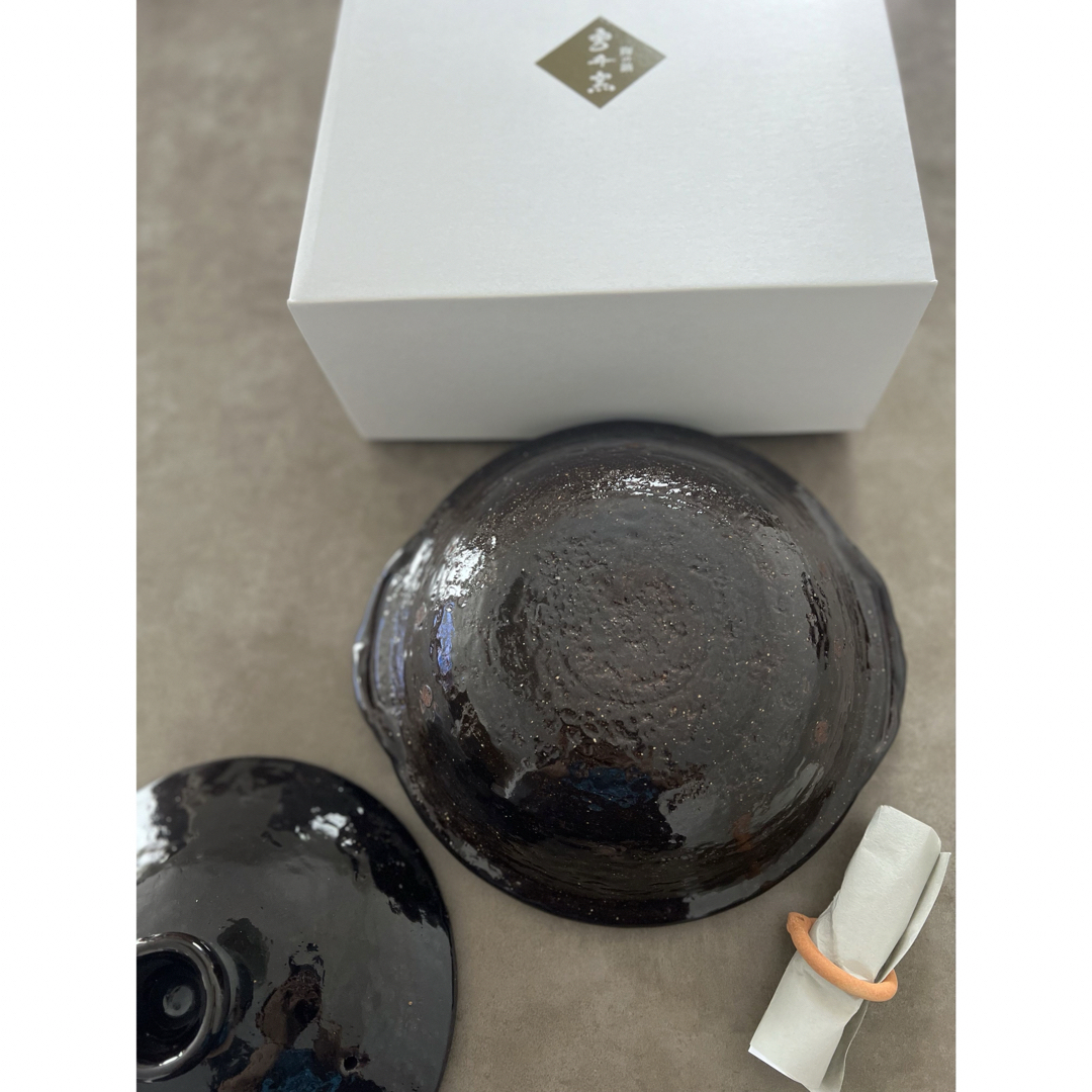雲井窯鴨釉8寸 新品未使用品 箱付き なじ 雲井窯鴨釉8寸 新品未使用品 箱付き なじ