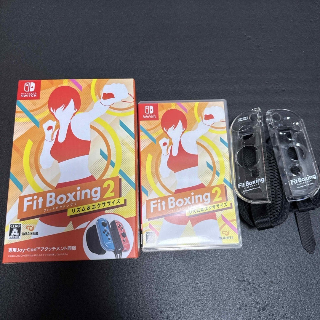 Nintendo Switch(ニンテンドースイッチ)のフィットボクシング2 -リズム&エクササイズ- アタッチメント同梱 エンタメ/ホビーのゲームソフト/ゲーム機本体(家庭用ゲームソフト)の商品写真