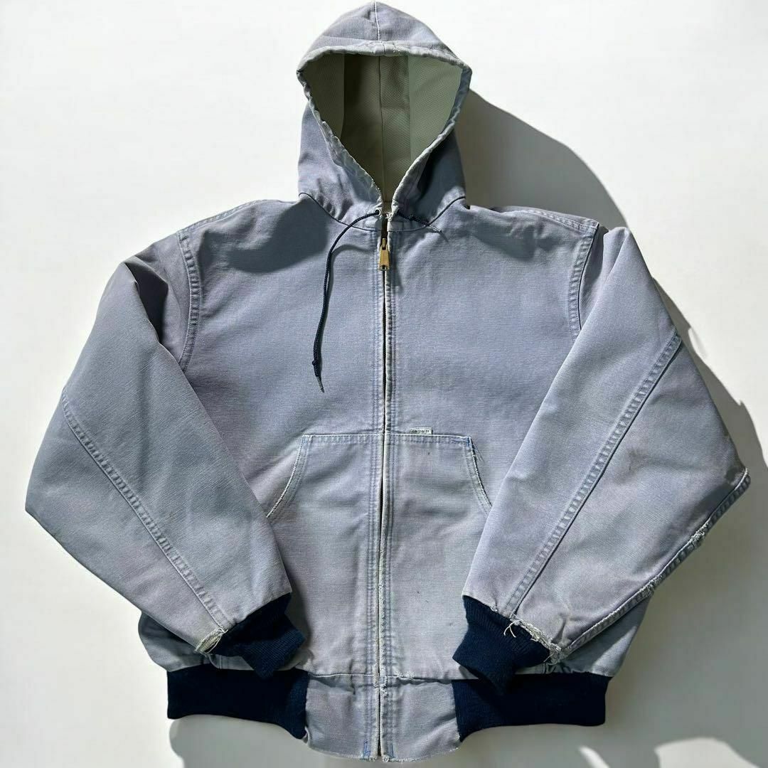 希少 80's〜 Carhartt アクティブジャケット ネイビー フェード 希少 80's〜 Carhartt アクティブジャケット ネイビー フェード