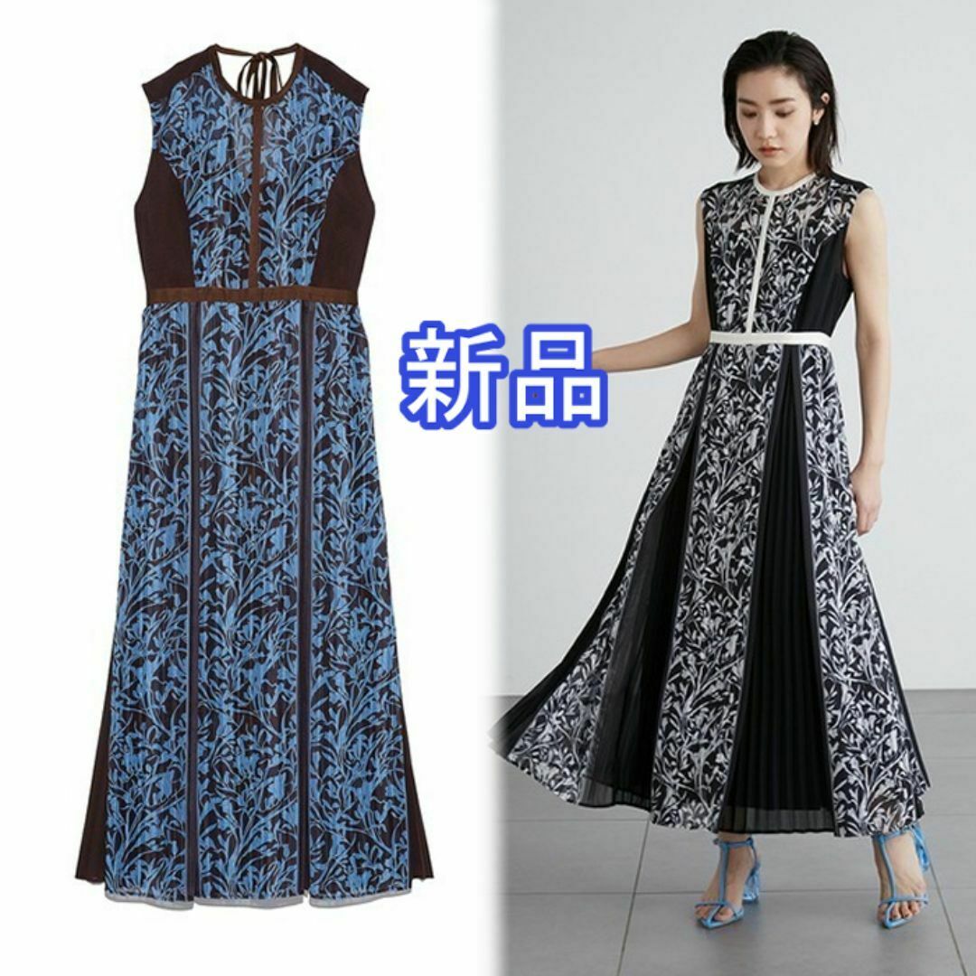 Lily Brown - 新品 LILY BROWN スイッチングフラワーワンピース Lily Brown - 新品 LILY BROWN スイッチングフラワーワンピース