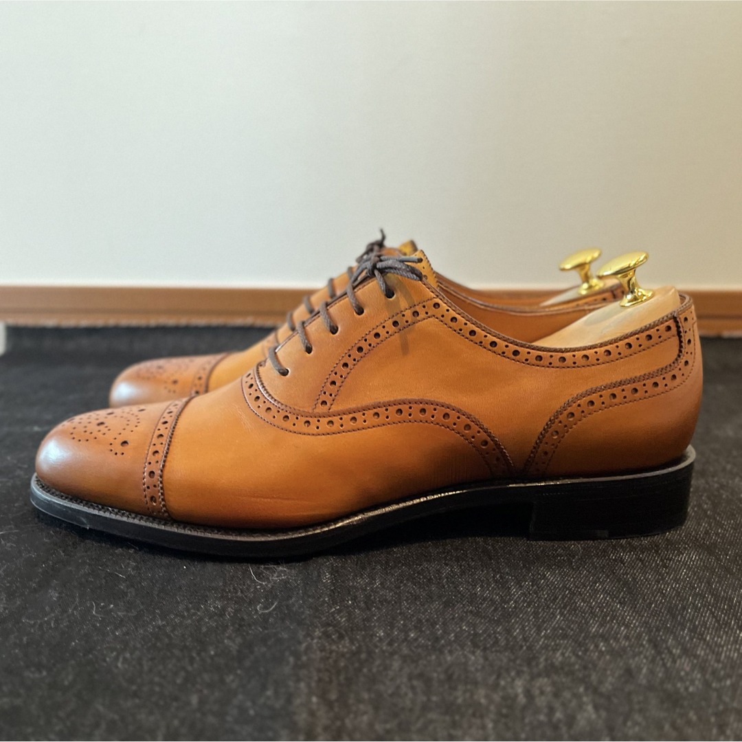 OTSUKA SHOE - 大塚製靴 セミブローグ ライトブラウン 25.0 新品 OTSUKA SHOE - 大塚製靴 セミブローグ ライトブラウン 25.0 新品