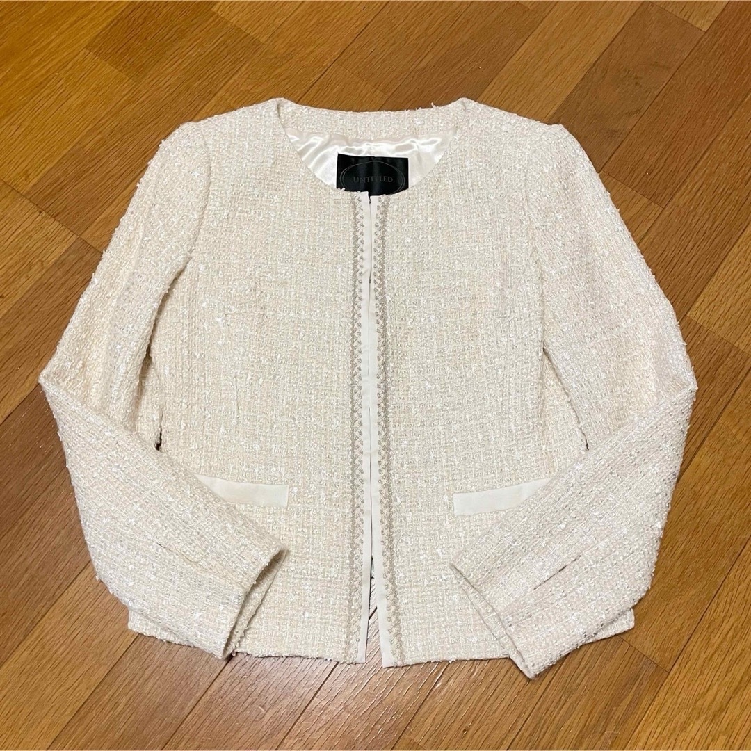 UNTITLED - 極美品 アンタイトル セルモニー ノーカラー UNTITLED - 極美品 アンタイトル セルモニー ノーカラー