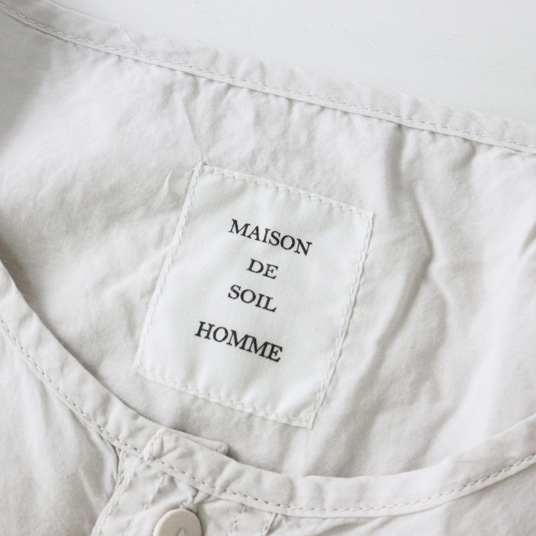 メンズ メゾンドソイルオム maison de soil HOMME ノーカラー 2 メンズ メゾンドソイルオム maison de soil HOMME ノーカラー 2