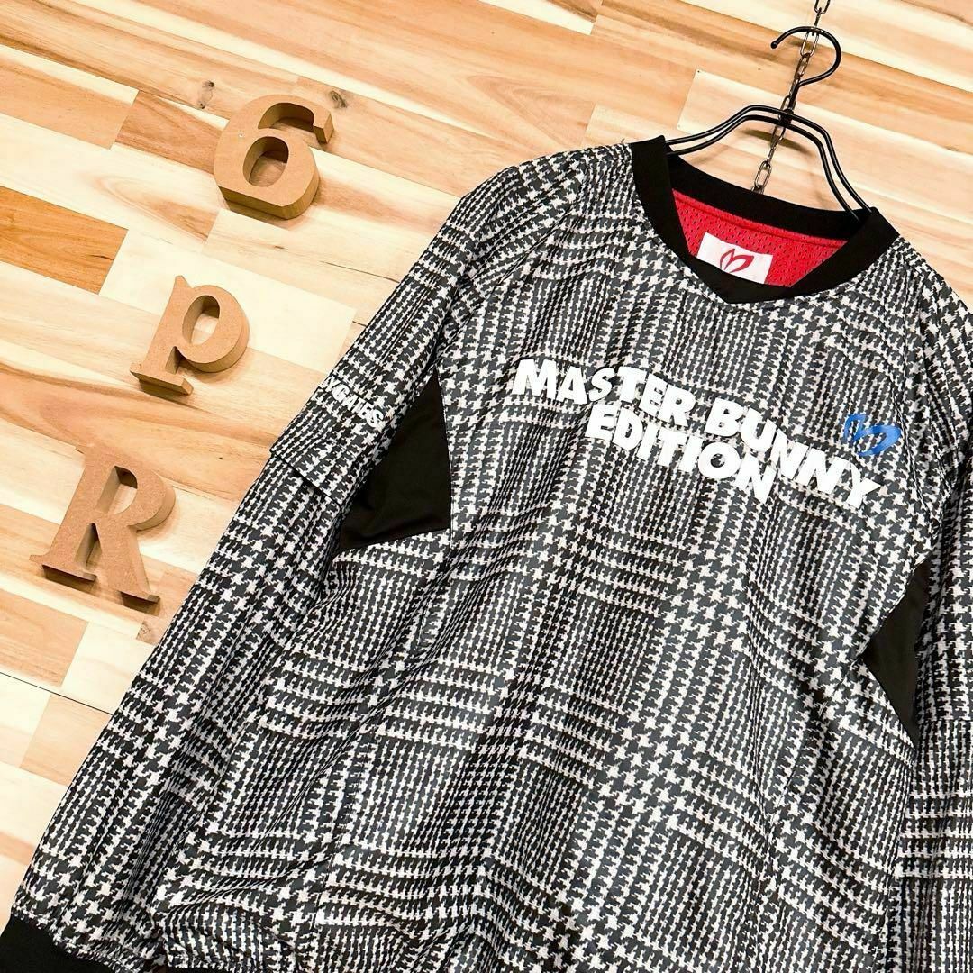 美品【マスターバニーエディション】半袖2way長袖 ゴルフ千鳥柄 美品【マスターバニーエディション】半袖2way長袖 ゴルフ千鳥柄