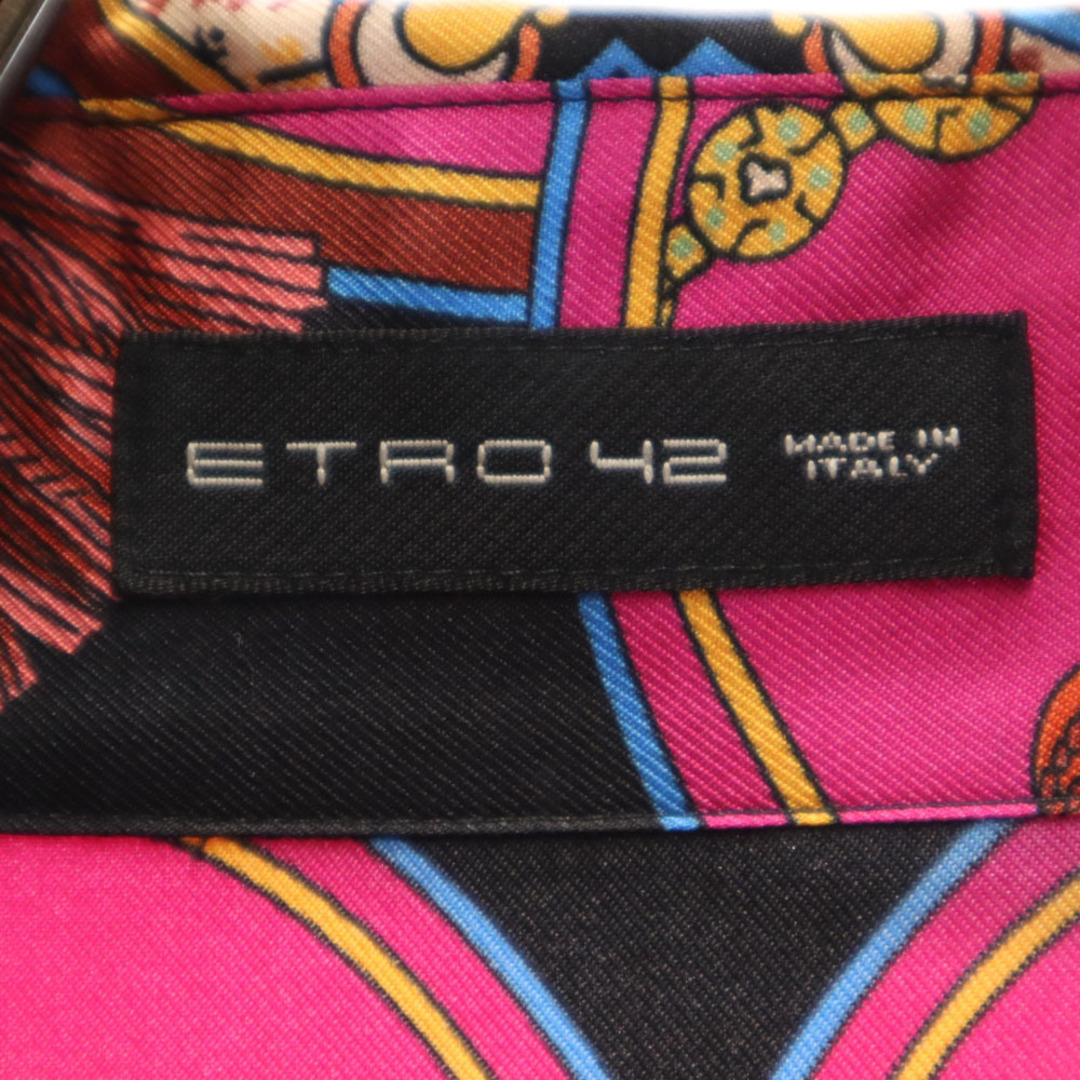 ETRO - 未使用 エトロ イタリア製 シルク 総柄 長袖 シャツ 42 ETRO - 未使用 エトロ イタリア製 シルク 総柄 長袖 シャツ 42