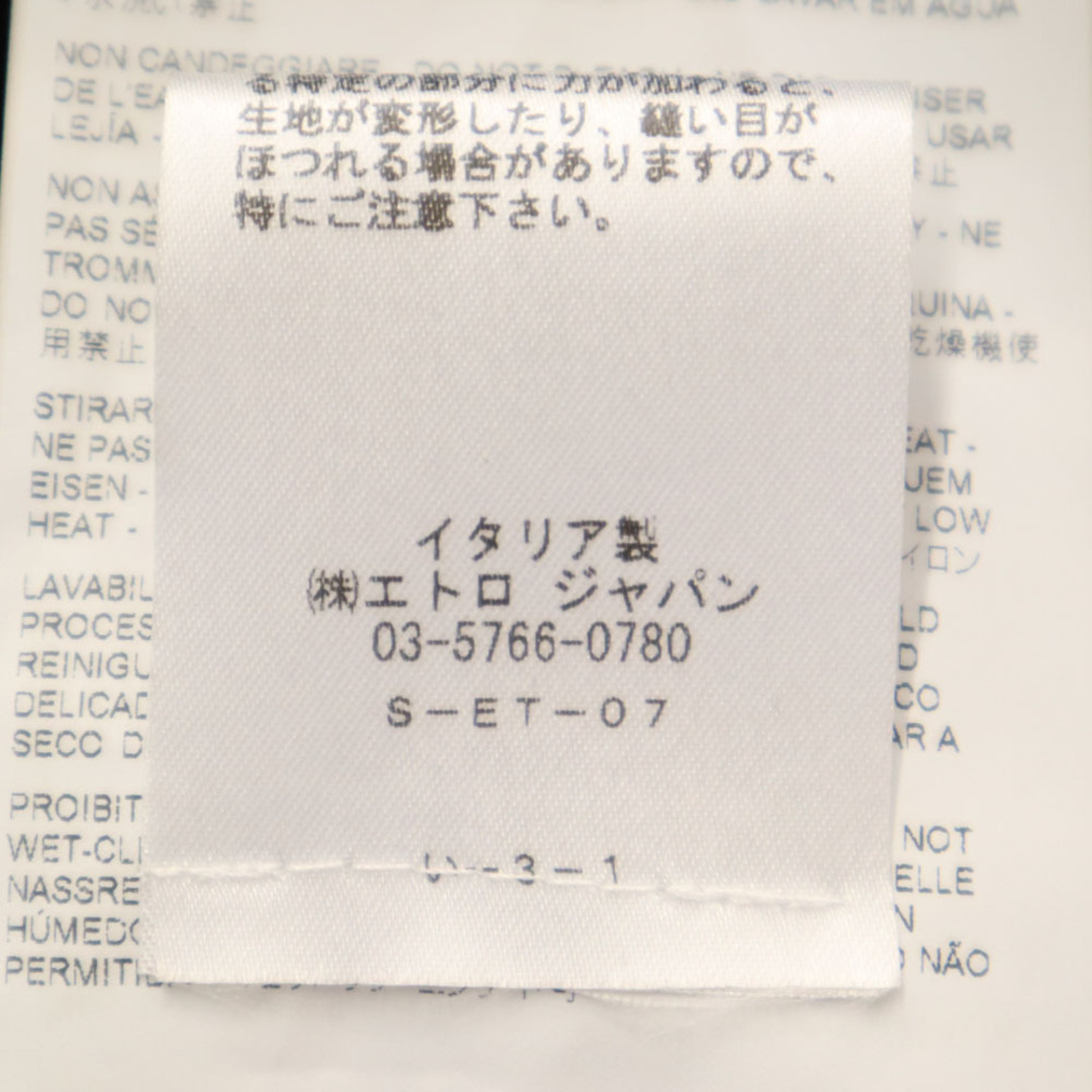 ETRO - 未使用 エトロ イタリア製 シルク 総柄 長袖 シャツ 42 ETRO - 未使用 エトロ イタリア製 シルク 総柄 長袖 シャツ 42