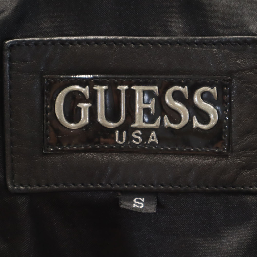 GUESS - ゲス レザージャケット S ブラック Guess U.S.A GUESS - ゲス レザージャケット S ブラック Guess U.S.A