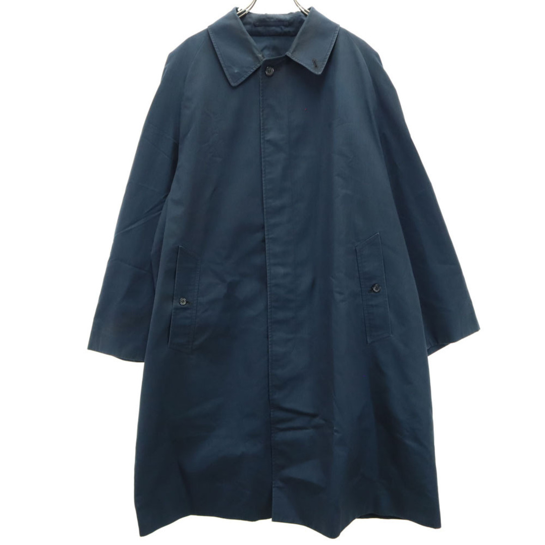 BURBERRY - バーバリーズ 60s 70s ステンカラーコート ネイビー BURBERRY - バーバリーズ 60s 70s ステンカラーコート ネイビー