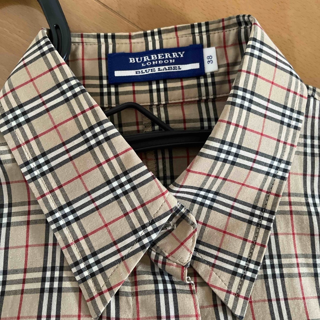 BURBERRY BLUE LABEL - バーバリーブルーレーベル シャツ 38の BURBERRY BLUE LABEL - バーバリーブルーレーベル シャツ 38の