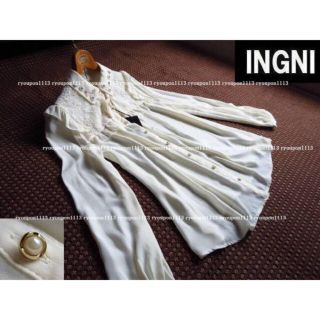 イング(INGNI)の新品★INGNIイング装飾付フリル長袖ＢＬ(シャツ/ブラウス(長袖/七分))