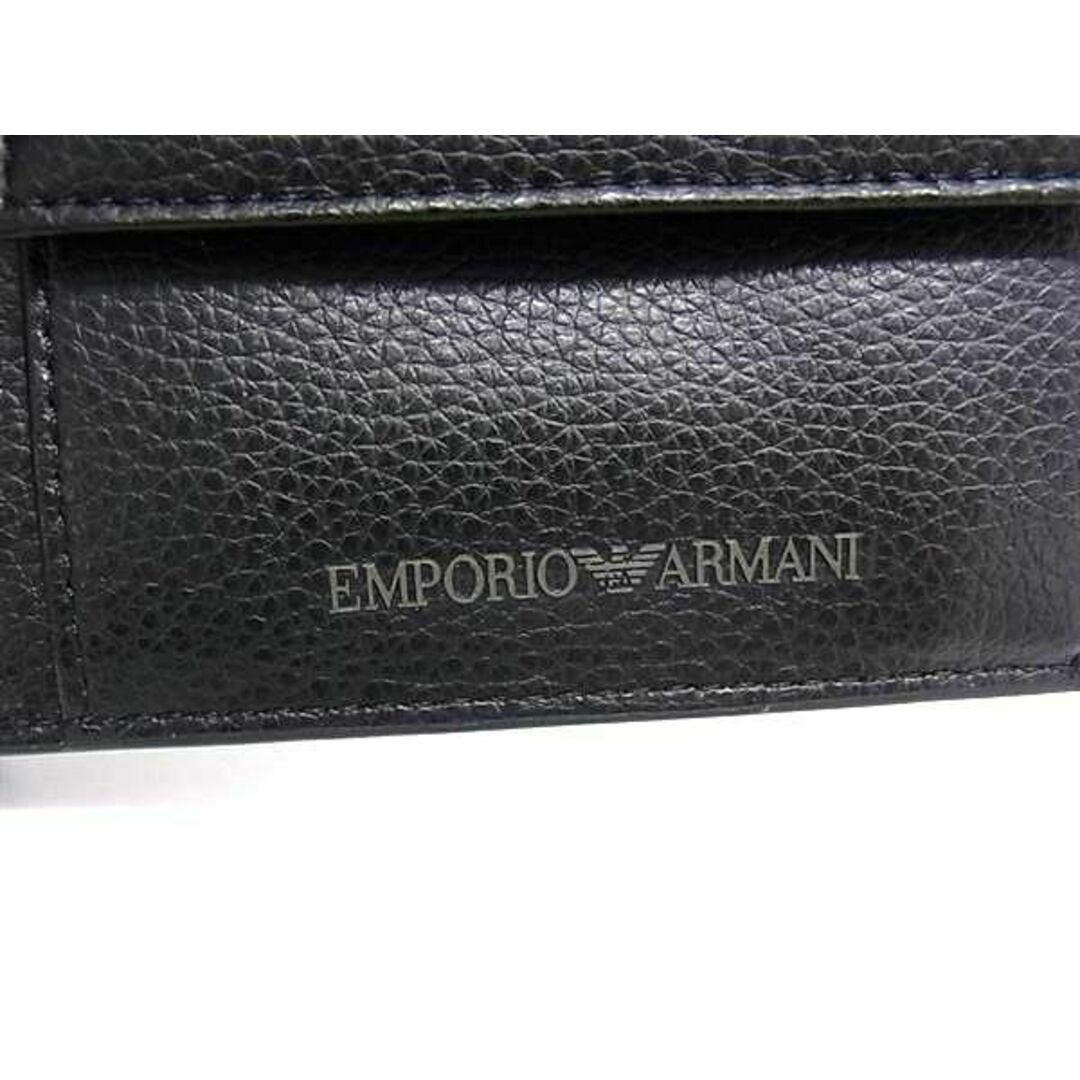 EMPORIO ARMANI - □新品□未使用□ EMPORIO ARMANI エンポリオアルマーニ レザー 二つ折り 財布 ウォレット メンズ  ブラック系 BM2453の通販 by pleasureラクマ店｜エンポリオアルマーニならラクマ