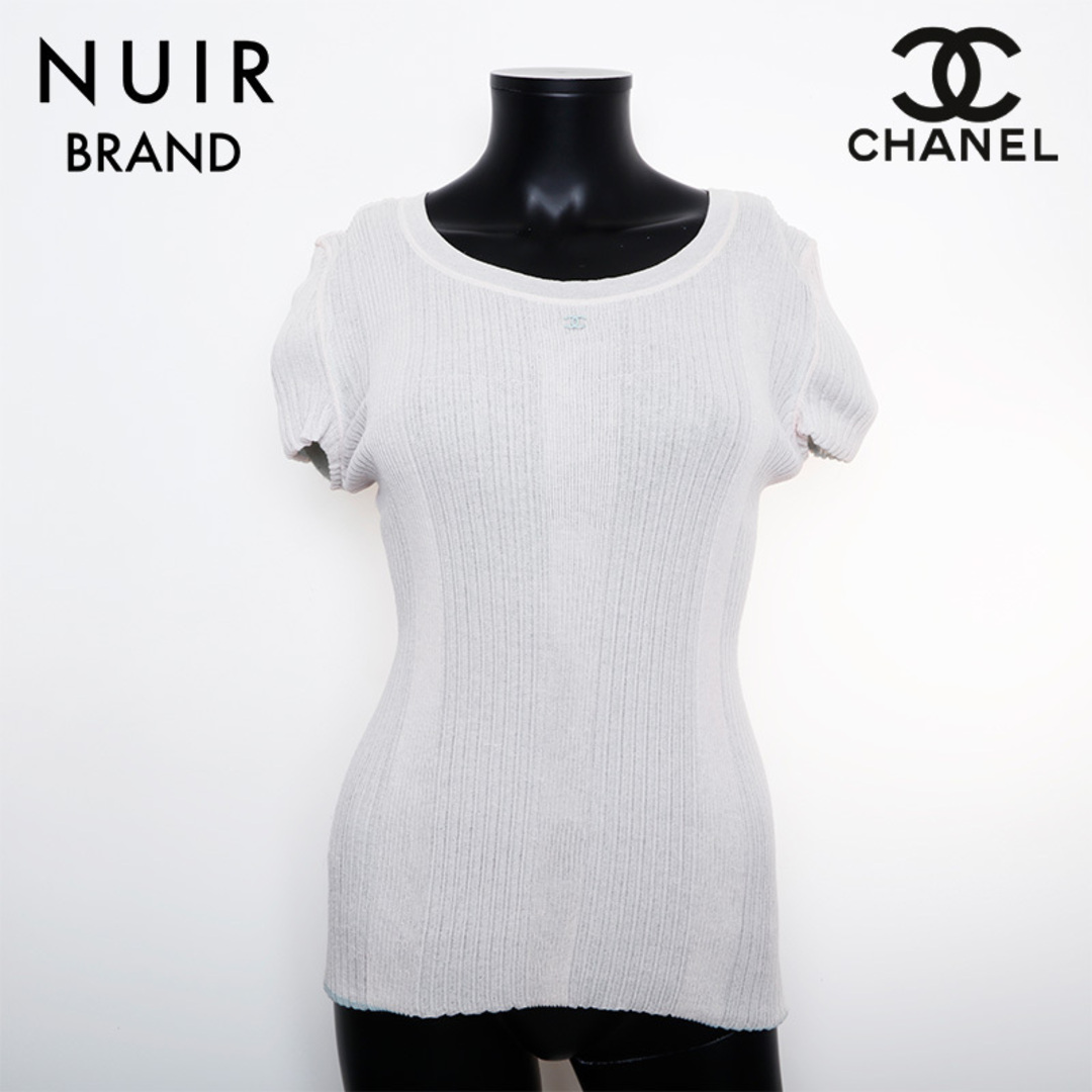 シャネル CHANEL Size42 リバーシブル メッシュ サマーニット シャネル CHANEL Size42 リバーシブル メッシュ サマーニット