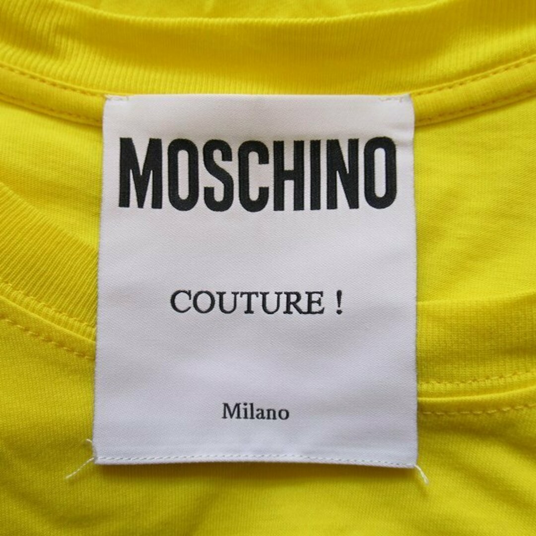 22ss モスキーノ MOSCHINO スマイルロゴ刺繍 Tシャツ クルーネック 22ss モスキーノ MOSCHINO スマイルロゴ刺繍 Tシャツ クルーネック