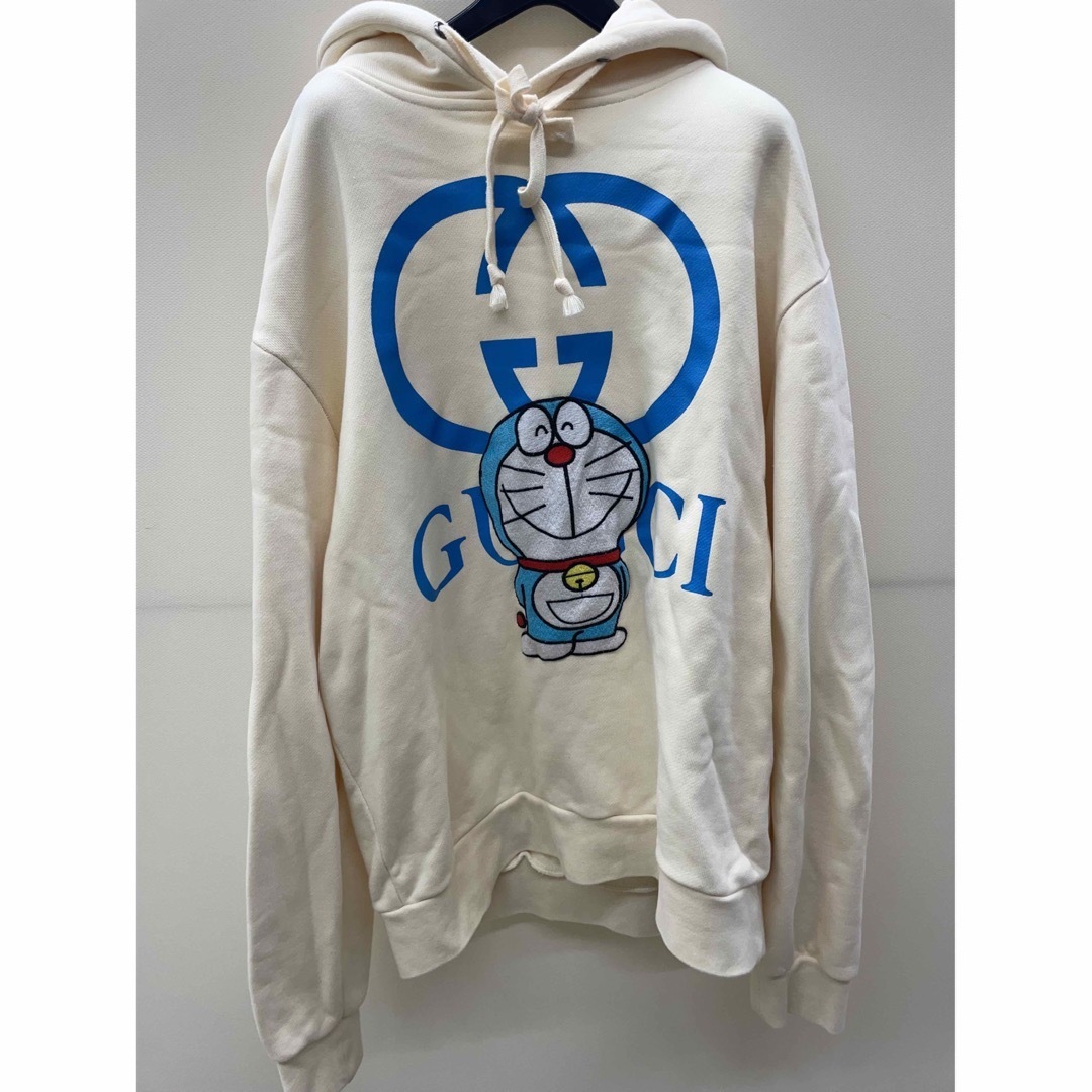 GUCCI - グッチ ドラえもんコラボ パーカー クリーム Mサイズの GUCCI - グッチ ドラえもんコラボ パーカー クリーム Mサイズの