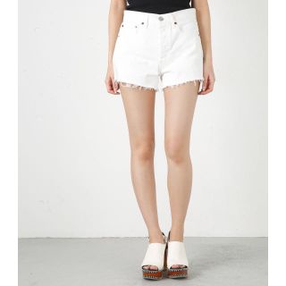 マウジー(moussy)のSatomi様専用 moussy デニムショートパンツ ホワイト0(ショートパンツ)