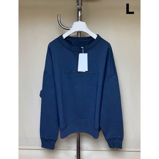 メゾンマルジェラ(Maison Margiela（旧Maison Martin Margiela）)の新品 L マルジェラ 24ss ガーメントダイ ロゴスウェット 6877(スウェット)