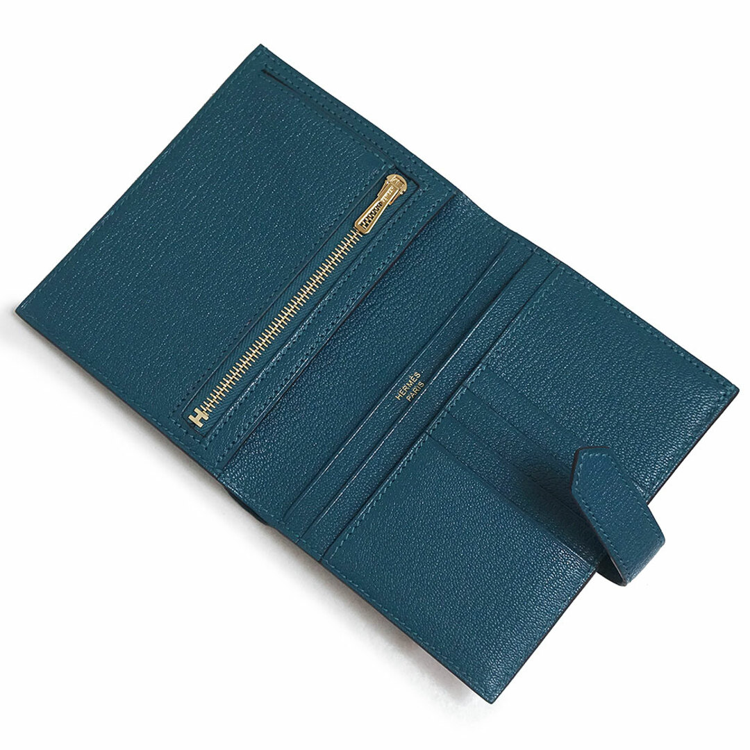 HERMES - エルメス ベアン コンパクト 二つ折り財布 シェブル HERMES - エルメス ベアン コンパクト 二つ折り財布 シェブル