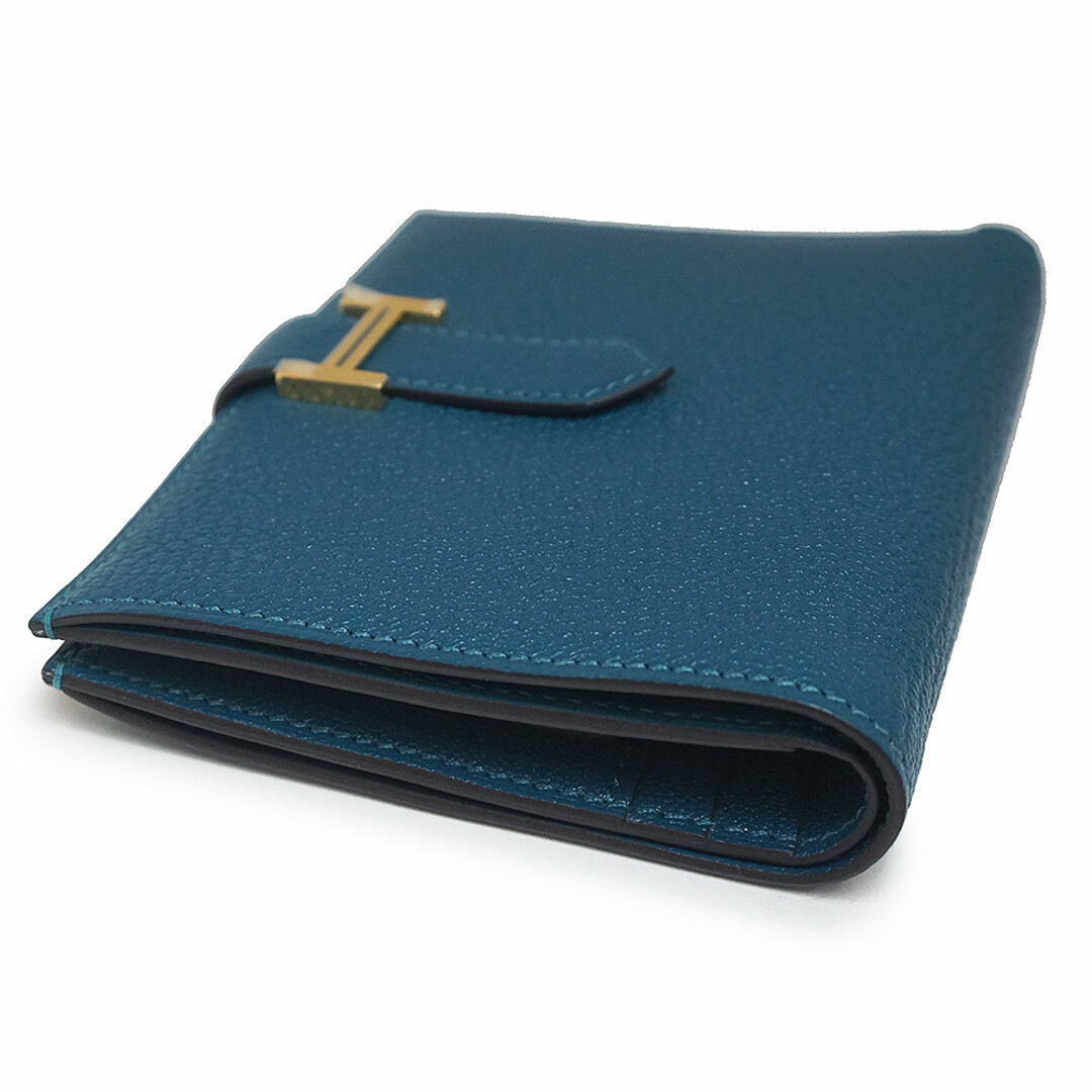 HERMES - エルメス ベアン コンパクト 二つ折り財布 シェブル HERMES - エルメス ベアン コンパクト 二つ折り財布 シェブル