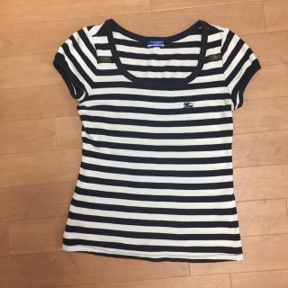 バーバリー(BURBERRY)のバーバリーブルーレーベルボーダーTシャツ  38(Tシャツ(半袖/袖なし))