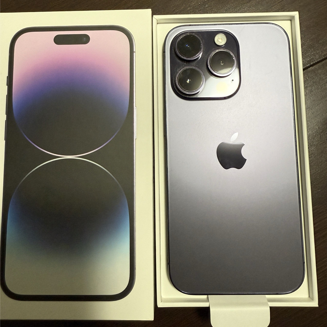 おまけ付き】iPhone14 Pro 256GB ディープパープル 中古品 おまけ付き】iPhone14 Pro 256GB ディープパープル 中古品
