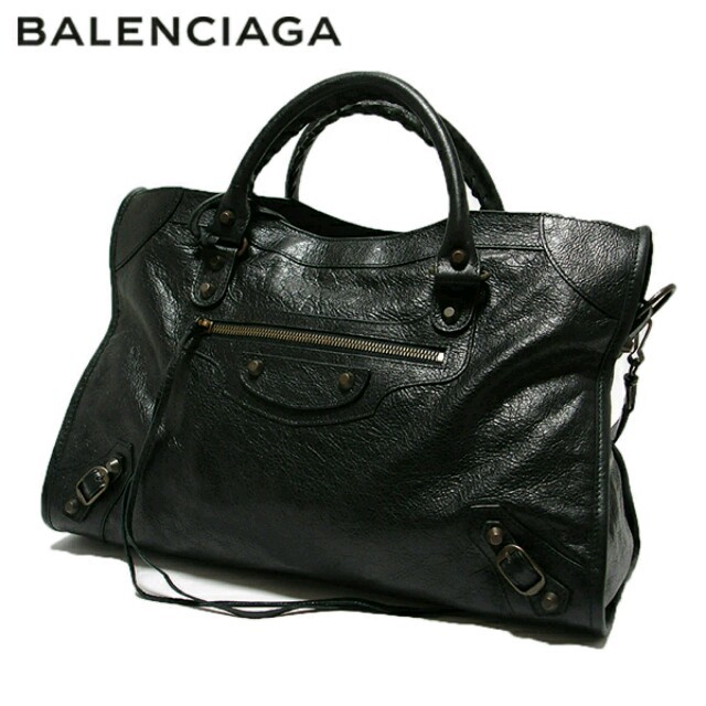 ハンドバッグ Balenciaga - BALENCIAGA 115748 D94JT 1000 CITY BLACK