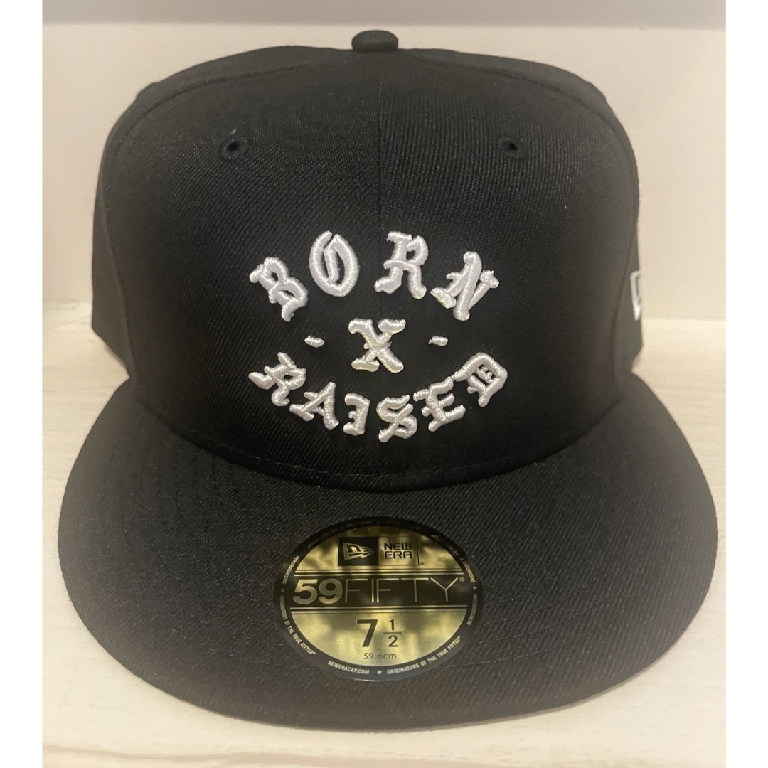 ヒ*ロ様 New Era ブラウン キャップ born x raised 7 3 新品 Born x Raised ドジャース ニューエラ59FIFTYコラボ