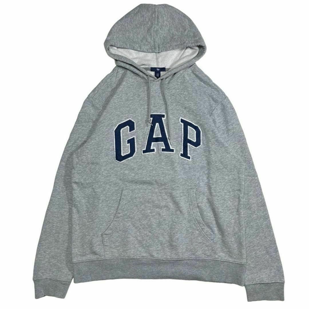 GAP ビッグロゴ刺繍スウェットパーカー グレー ギャップ Mサイズ GAP ビッグロゴ刺繍スウェットパーカー グレー ギャップ Mサイズ