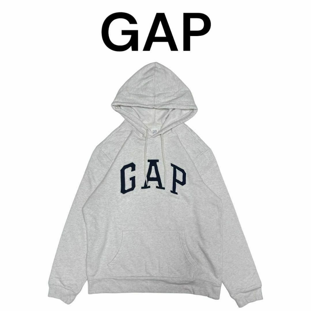 GAP - GAP ビッグロゴ刺繍 スウェットパーカー ギャップ ライト GAP - GAP ビッグロゴ刺繍 スウェットパーカー ギャップ ライト
