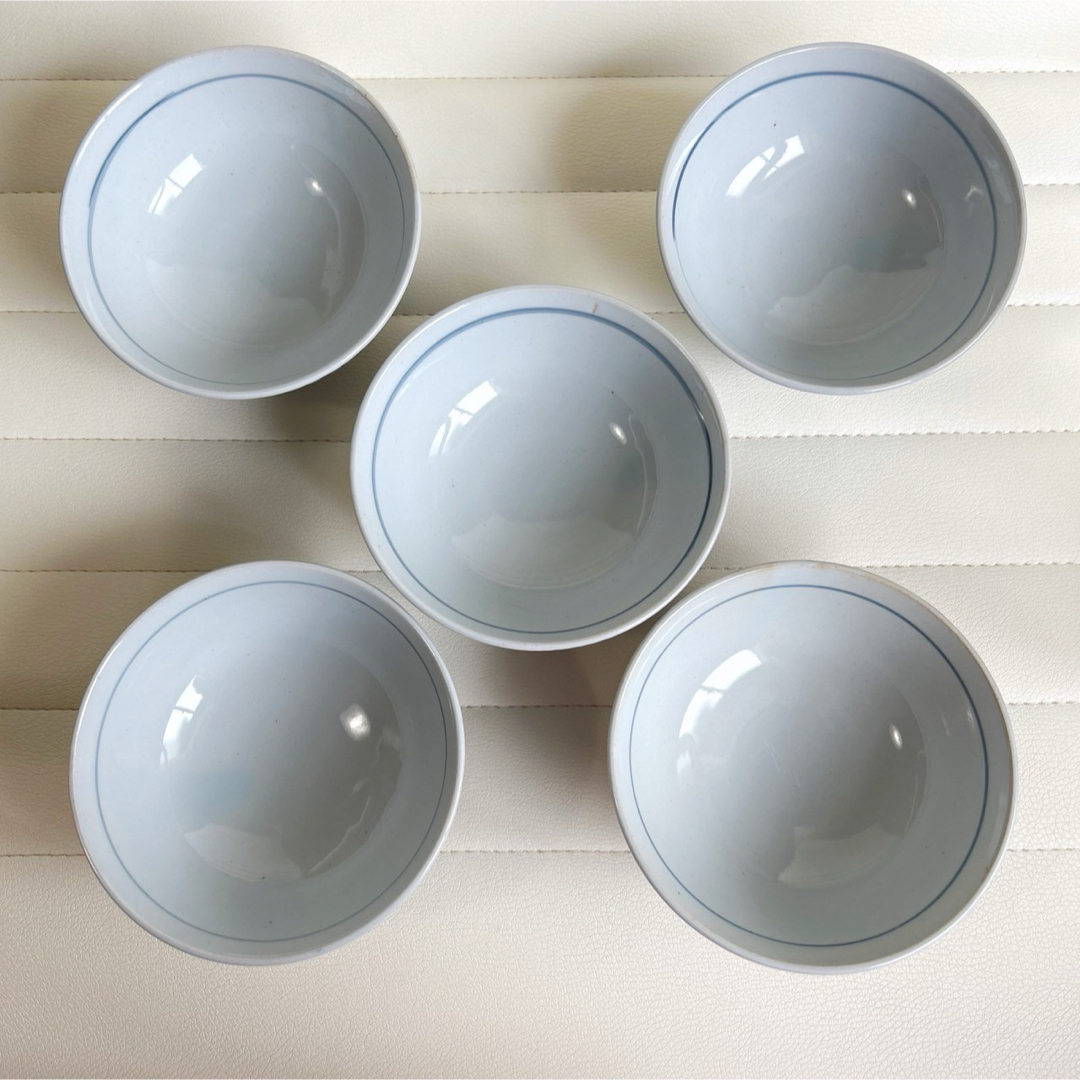 有田焼 - 有田焼 華窯 絵変わり 染付 赤絵 飯碗揃 5枚セット 有田焼 - 有田焼 華窯 絵変わり 染付 赤絵 飯碗揃 5枚セット