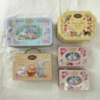 カファレル(Caffarel)のcaffarel うさぎ缶  5個セット(ケース/ボックス)