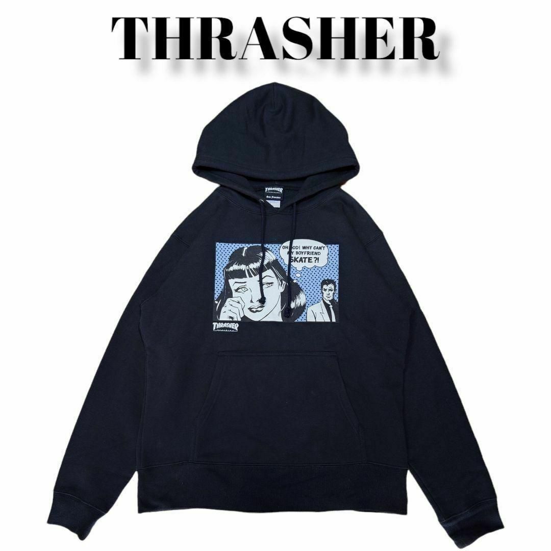 THRASHER - THRASHERアメコミプリントスウェットパーカー THRASHER - THRASHERアメコミプリントスウェットパーカー