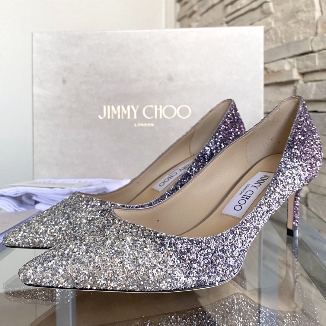 ジミーチュウ JIMMY CHOO グリッター ポインテッドトゥヒール ジミーチュウ JIMMY CHOO グリッター ポインテッドトゥヒール