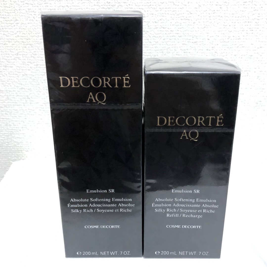 新品 コスメデコルテ AQ エマルジョン SR シルキーリッチ 乳液 200mL 新品 コスメデコルテ AQ エマルジョン SR シルキーリッチ 乳液 200mL