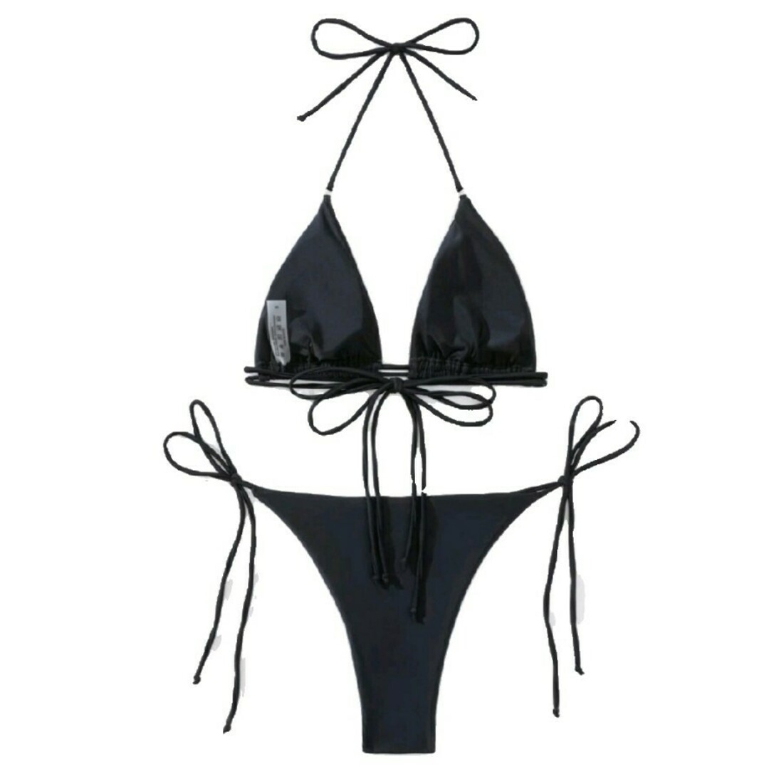 Ravijour - 新品 セクシー ラインストーン ブラック ビキニ Ravijour - 新品 セクシー ラインストーン ブラック ビキニ