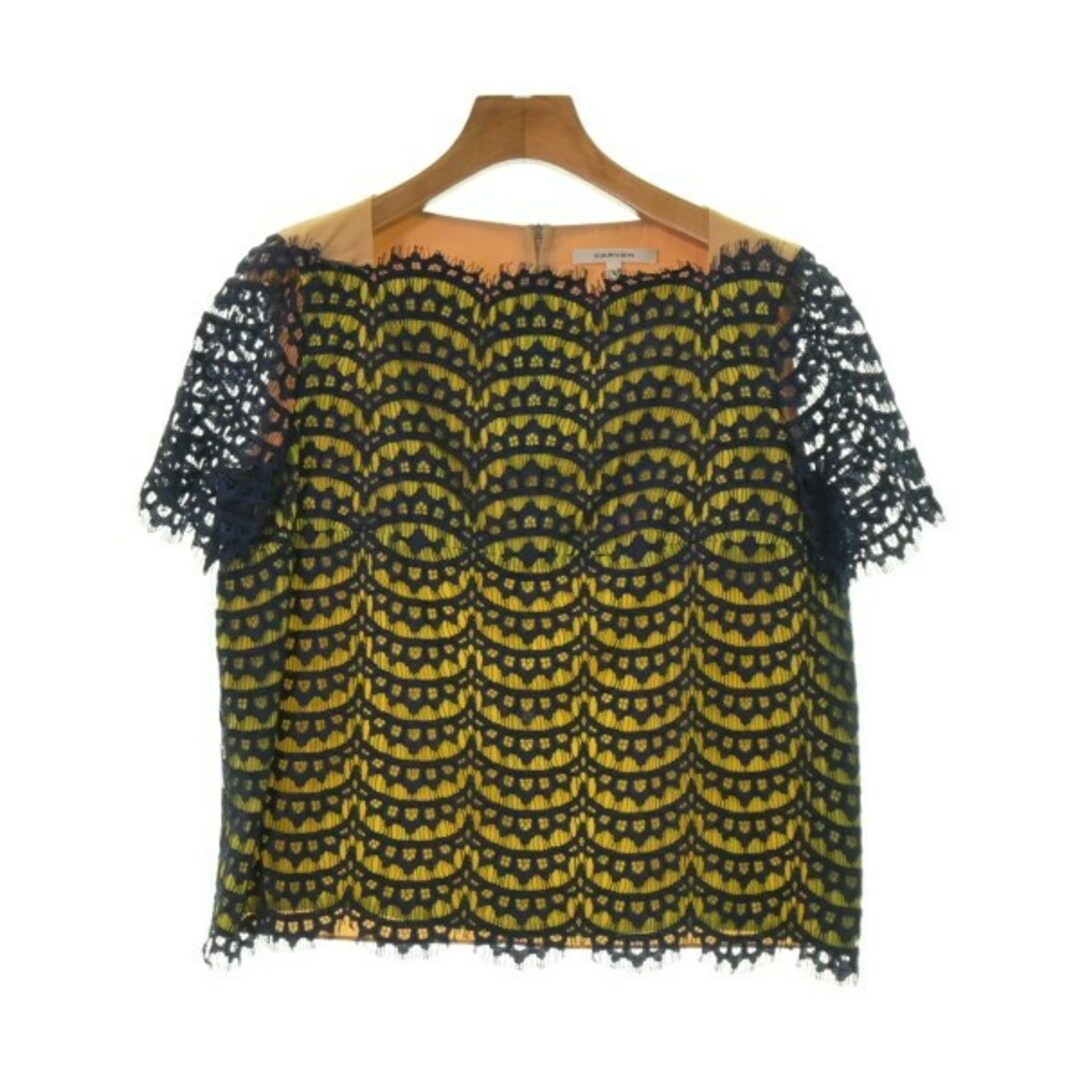 CARVEN - CARVEN カルヴェン ブラウス 36(XS位) ベージュx青等 【古着】【中古】