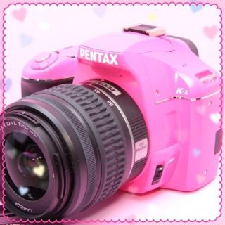 ペンタックス(PENTAX)の春の訪れ❤大人気かわいいピンク❤ペンタックス K-x❤初心者に嬉しい教科書付き❤(デジタル一眼)