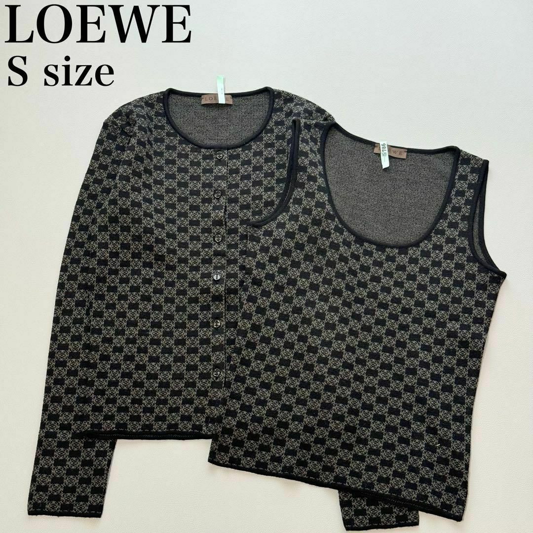 LOEWE - LOEWE アナグラム カシミヤ混 カーディガン LOEWE - LOEWE アナグラム カシミヤ混 カーディガン