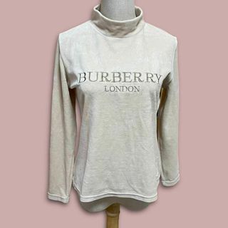 バーバリー(BURBERRY)の人気商品✨バーバリーロンドン【L】長袖トップス コットン混 フロントロゴ(カットソー(長袖/七分))