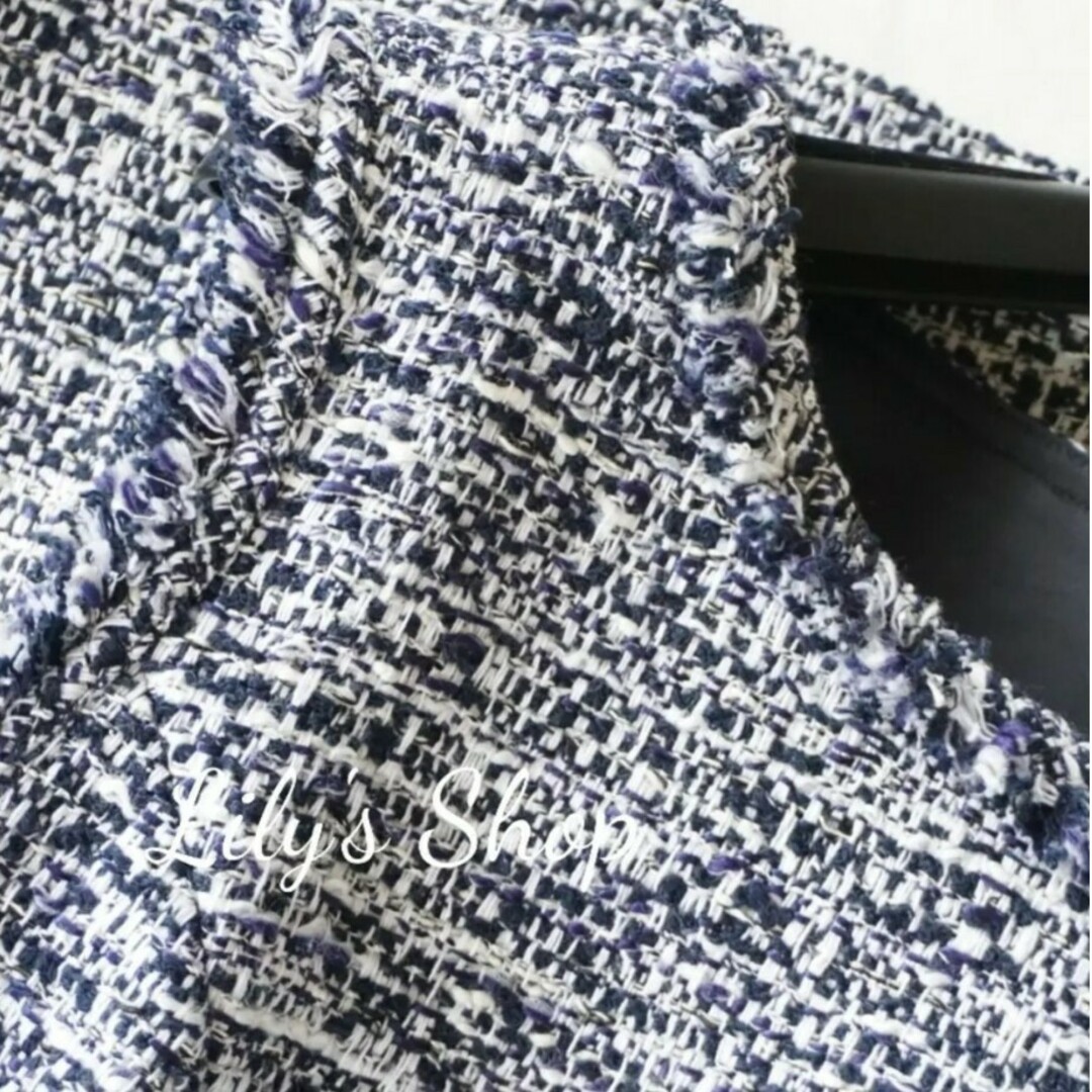 極美品♡ルネ♡クラレンソンツイード ワンピース ひざ丈ワンピース 極美品♡ルネ♡クラレンソンツイード ワンピース ひざ丈ワンピース