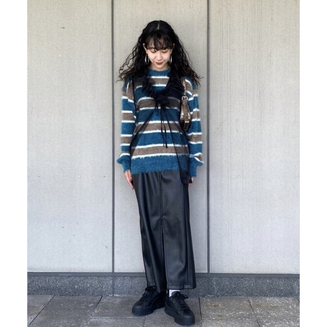 Ray BEAMS - Ray beams チュールフリルカラーノースリーブ Ray BEAMS - Ray beams チュールフリルカラーノースリーブ