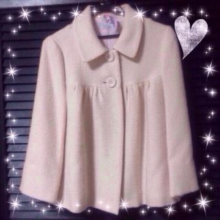 プチプードル♡薄ピンクツイードコート(スプリングコート)
