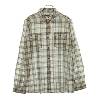 パタゴニア(patagonia)のPATAGONIA パタゴニア ORGANIC COTTON オーガニック コットン チェック柄 長袖シャツ グリーン/ホワイト 53833(シャツ)