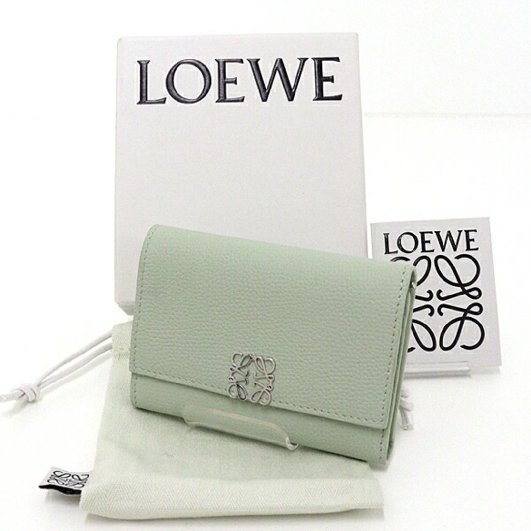 LOEWE - ロエベ LOEWE 三つ折り財布 ライトグリーン 未使用の LOEWE - ロエベ LOEWE 三つ折り財布 ライトグリーン 未使用の