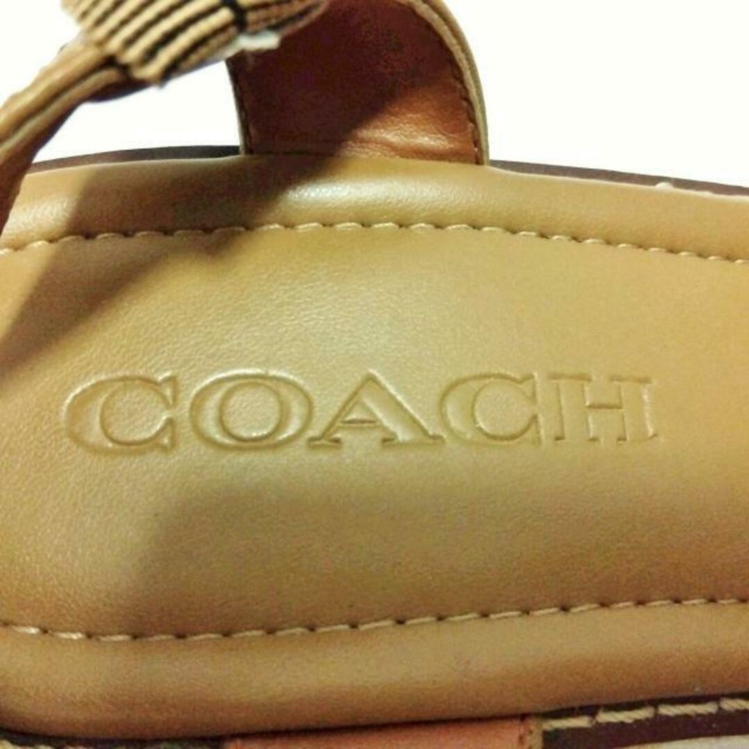 COACH - COACH(コーチ) サンダル 6 レディース - ブラウン COACH - COACH(コーチ) サンダル 6 レディース - ブラウン