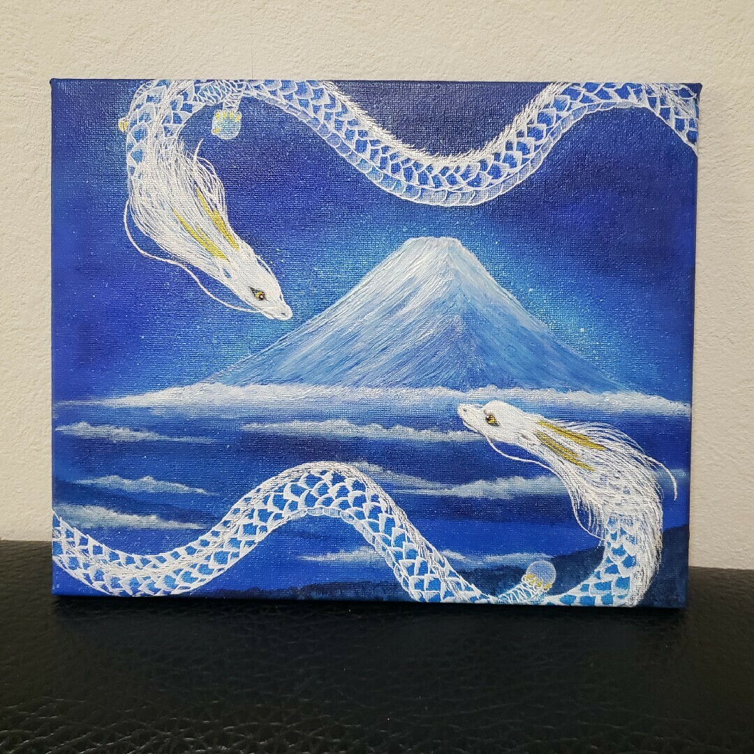 テクスチャーアート アクリル画 富士山 花の絵 現代アート 開運 テクスチャーアート アクリル画 富士山 花の絵 現代アート 開運