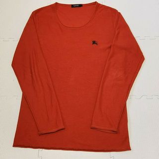 BURBERRY BLACK LABEL - バーバリー 刺繍ワンポイントロゴ 長袖T BURBERRY BLACK LABEL - バーバリー 刺繍ワンポイントロゴ 長袖T