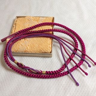 新品★振袖用帯揚げ・帯締めセット(ね)　パールなど飾り付き(和装小物)