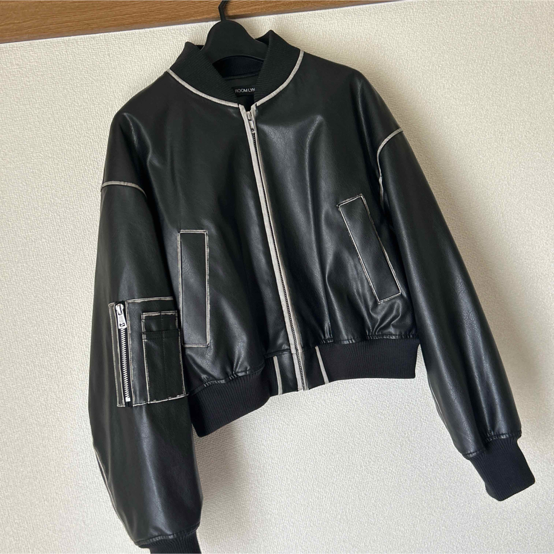 SeaRoomlynn - searoomlynn Vintage ECOレザー ブルゾン シー SeaRoomlynn - searoomlynn Vintage ECOレザー ブルゾン シー